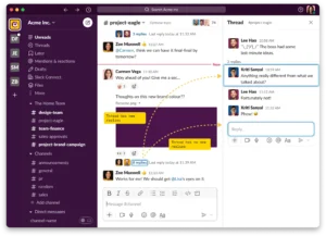 slack interface