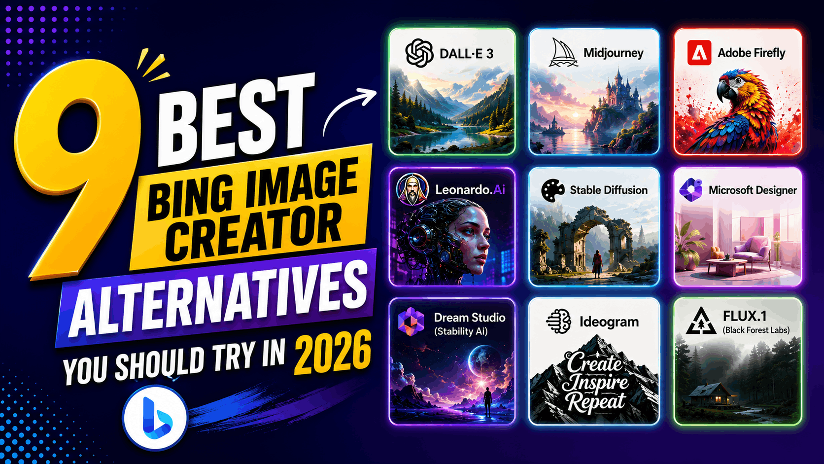 9 Best Bing Image Creator Alternatives