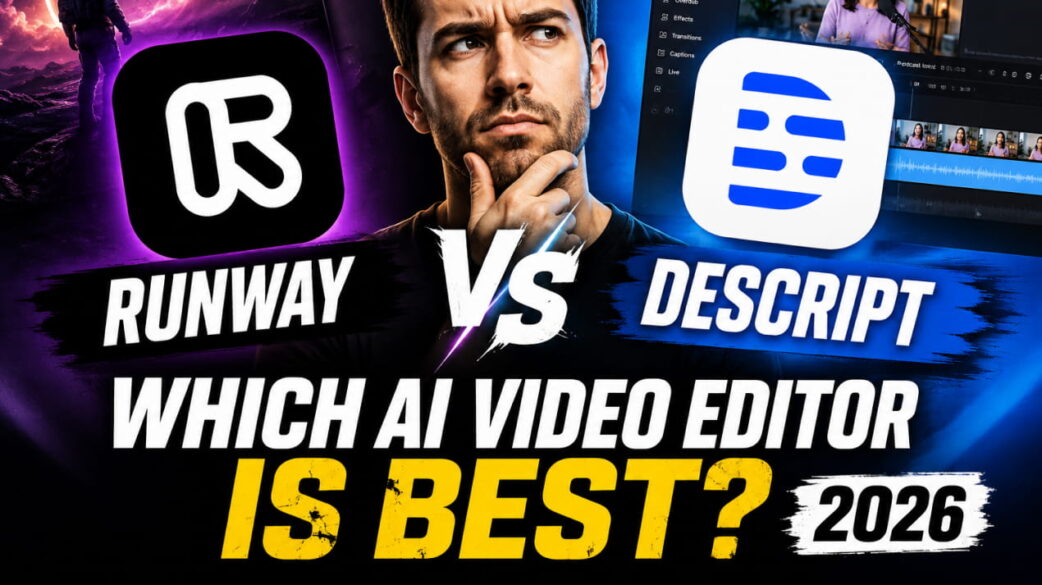 Runway vs Descript (2026) Which AI Video Editor is Best
